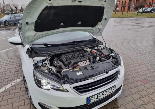 Peugeot 308 cena 43500 przebieg: 172000, rok produkcji 2017 z Mosina małe 232